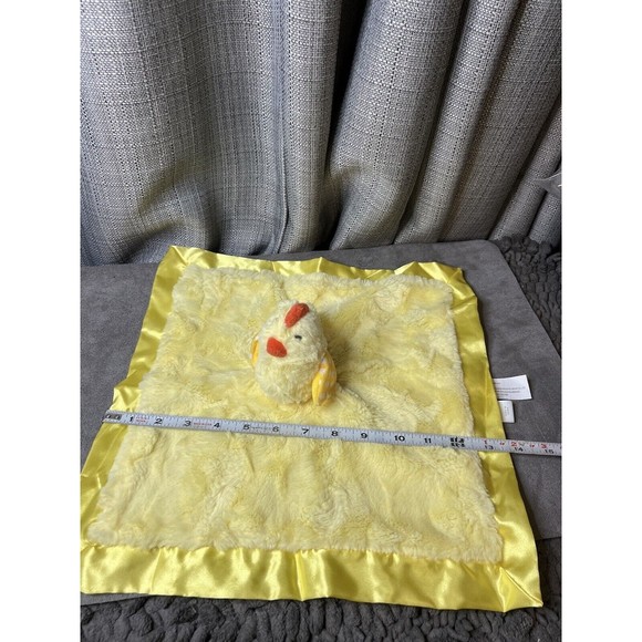 Cloud Island Yellow Chick Crinkle Wings Plush Baby Lovey Satin Trim Easter 14” - Picture 5 of 8